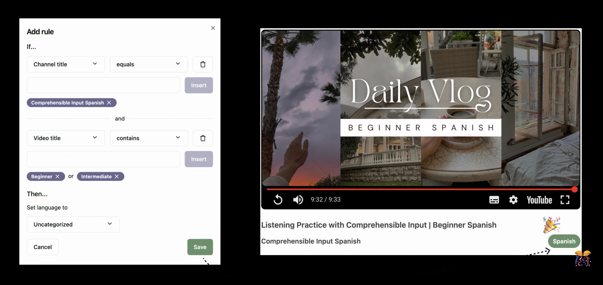 Rules engine feature